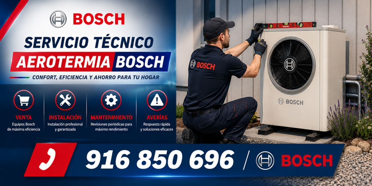 Servicio técnico aerotermia Bosch en Leganés Servicio técnico aerotermia Bosch en Leganés